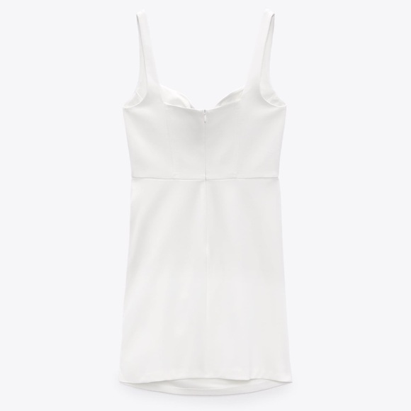 ZARA WHITE MINI DRESS - Picture 3 of 4